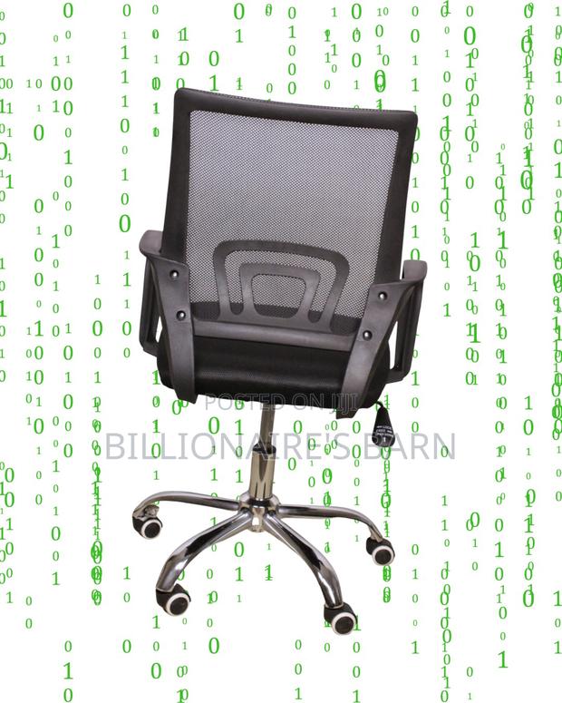 Secretarial Mesh Office Chair | Executive Nylon Castors - thumbnail 4