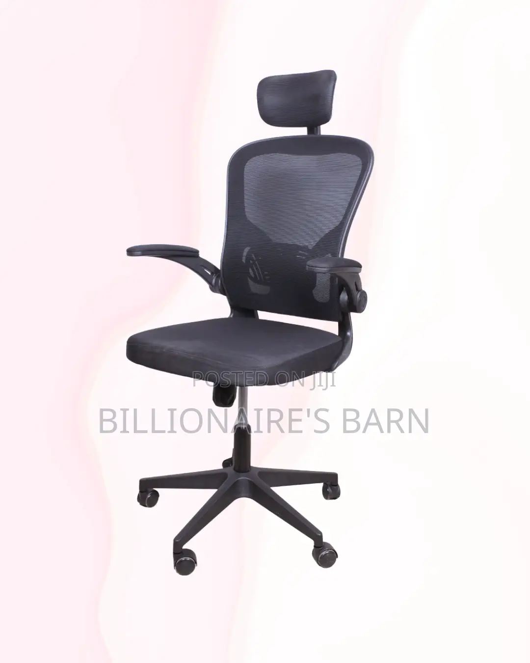Sleek Grey Ergonomic Office Chair | Steel Frame
