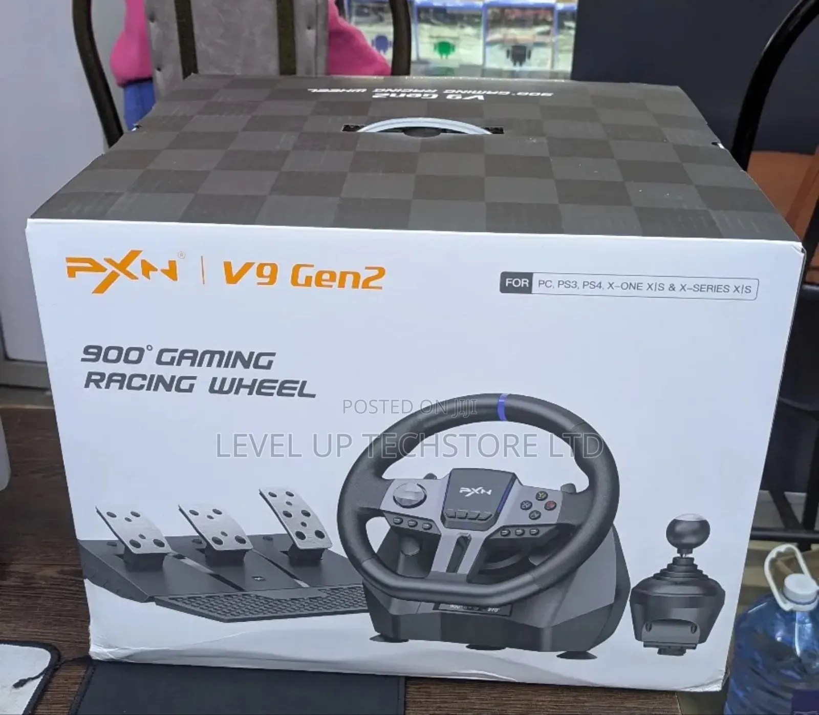 PXN V9 Gen2 Racing Wheel With Shifter and Pedal for Pc, Ps3, Ps4, Xbox