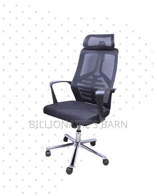 Minimal High Back Mesh Office Chair — Great for Study or Work - thumbnail 2