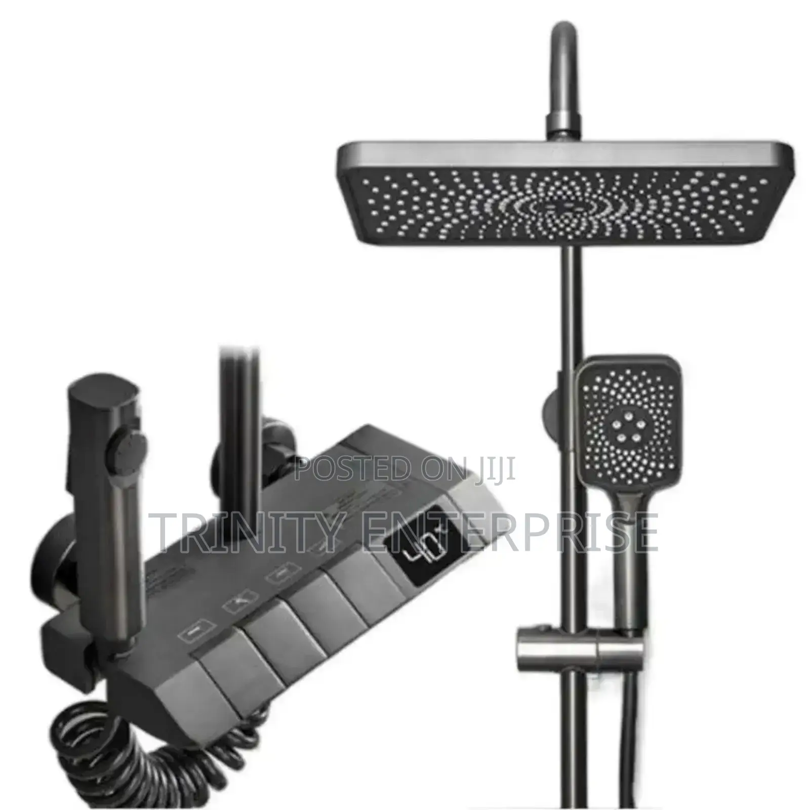 Rainfall Mixer Piano Shower Set With 4 Functions