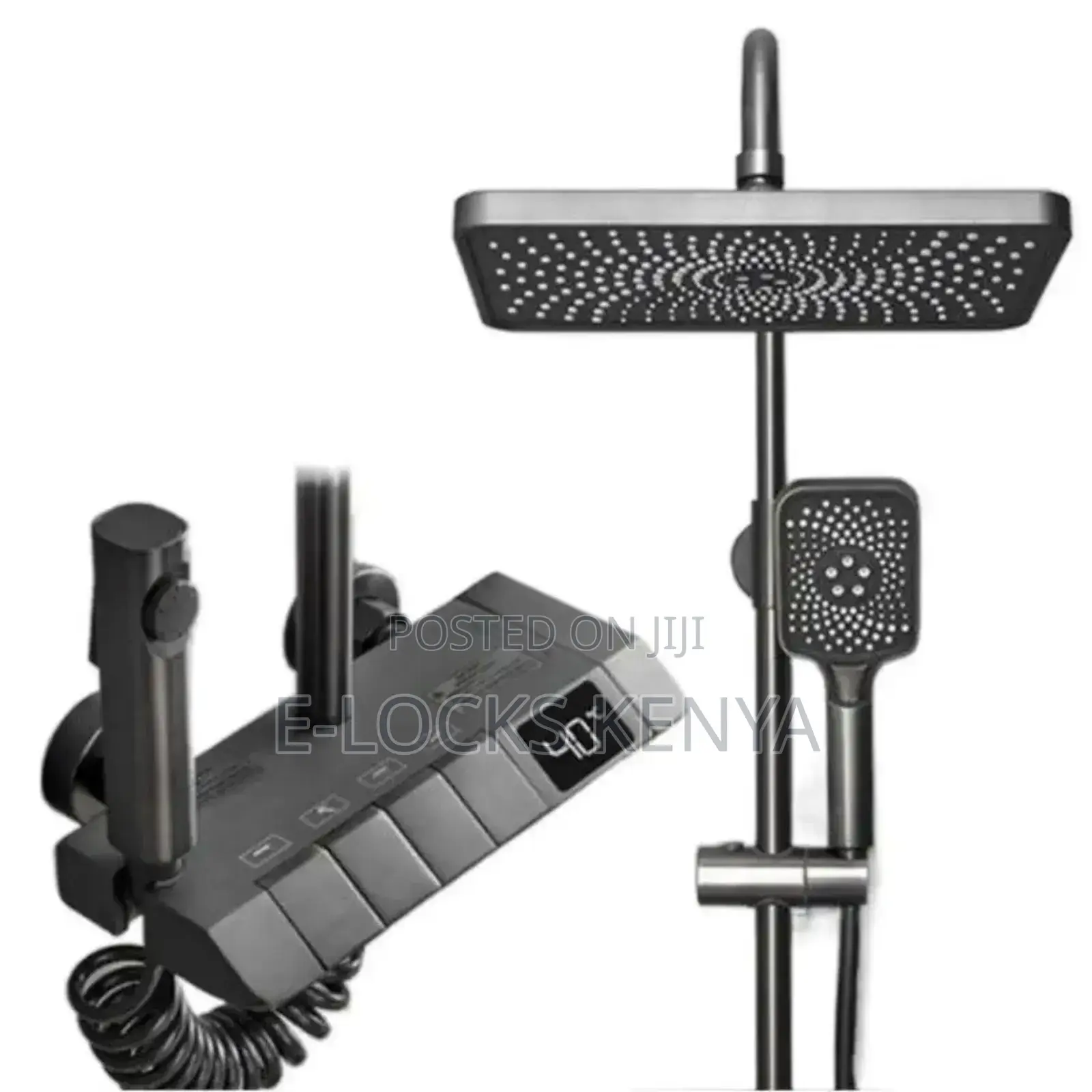 Rainfall Mixer Piano Shower Set With 4 Functions