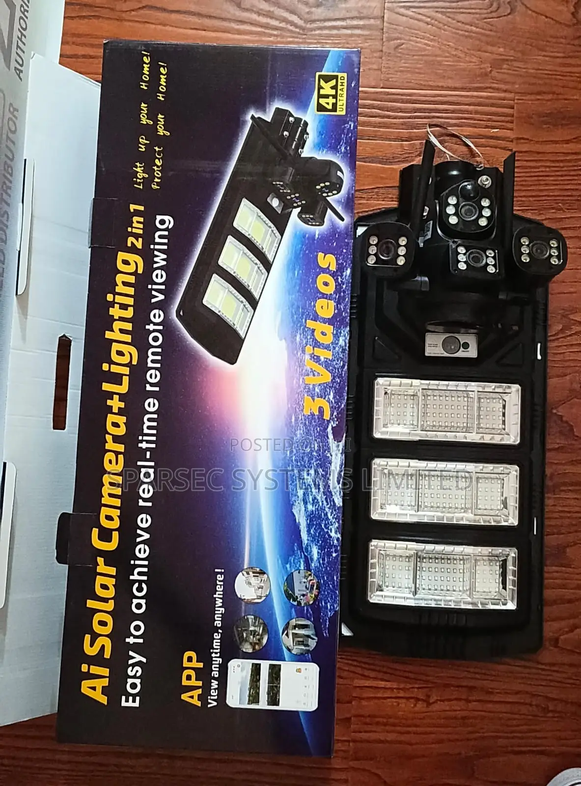 V380 Pro Solar Street Flood Light 4g Camera 450w in Nairobi Kenya