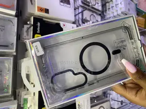 Molan Samsung Galaxy S25 Plus Clear Transparent Black Magssfe Case