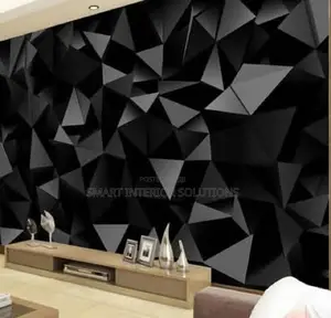 Black Geometric 3d Wallpaper