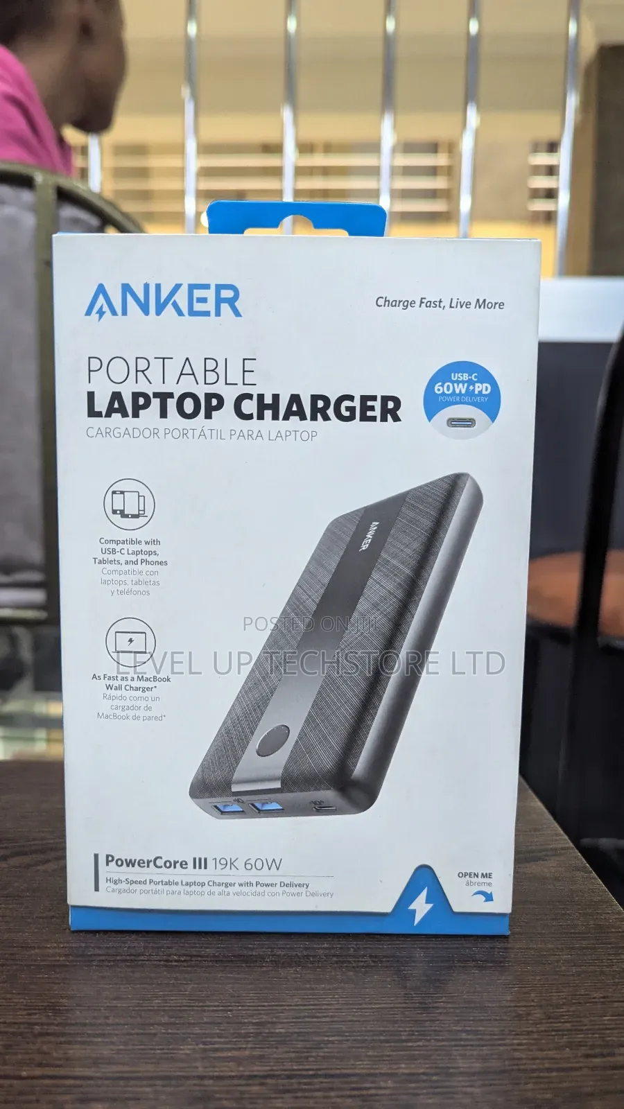 Anker Portable Charger, Powercore Iii Elite 19200 60w Power