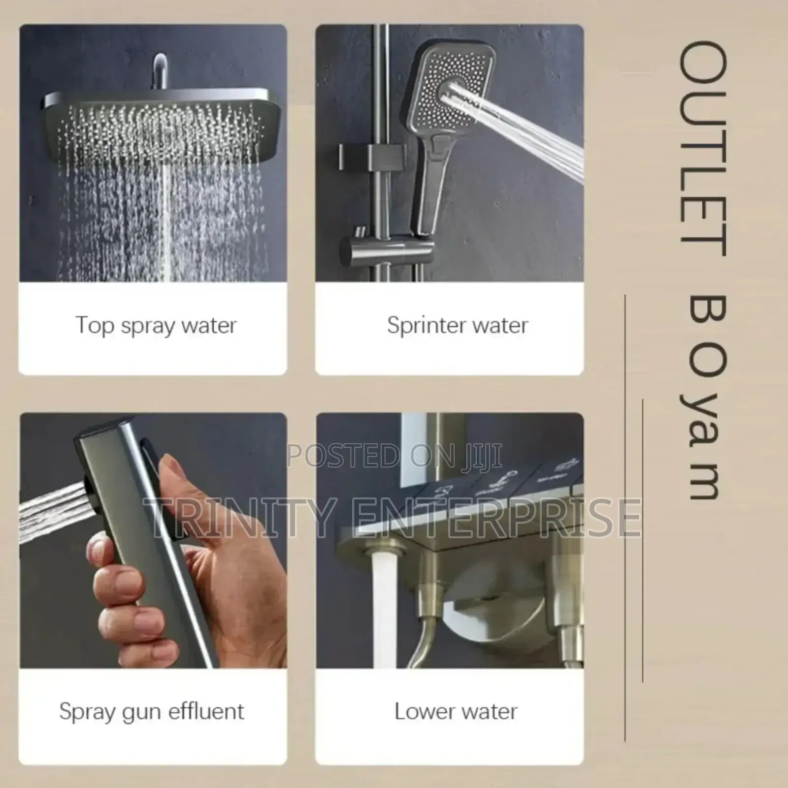 Display Thermostatic Shower System Luxury Smart Bathroom Shower Eat