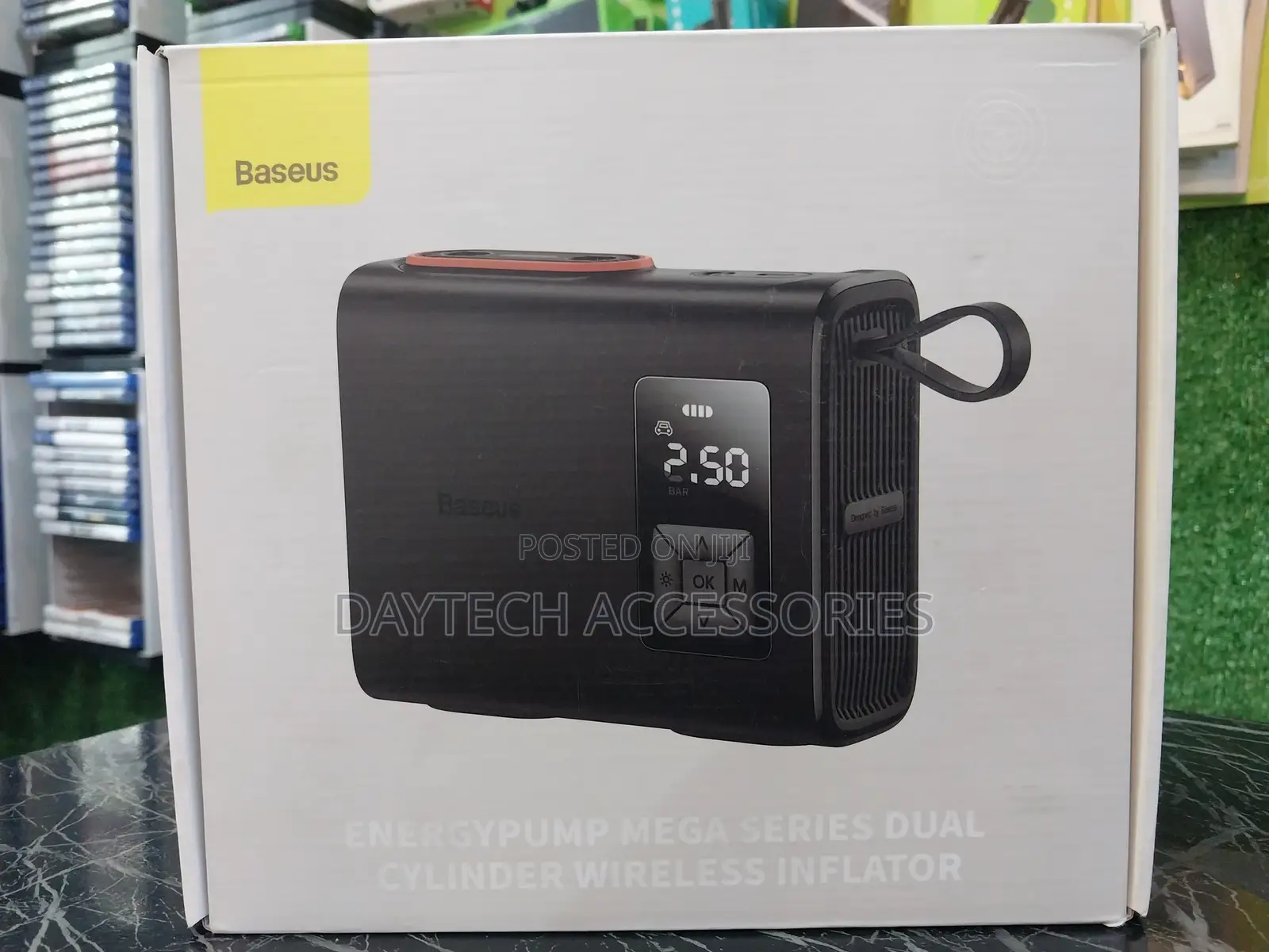 Baseus Mega Energypump Series Dual Cylinder Wireless Inflator.