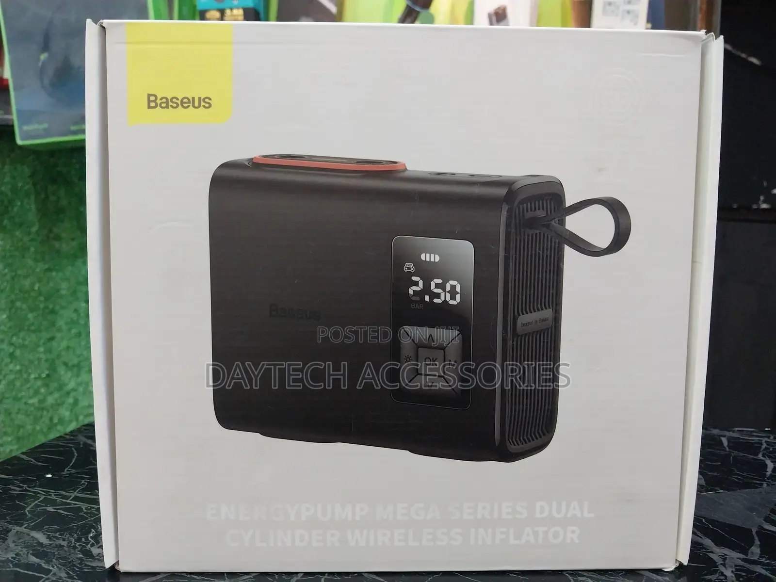 Baseus Mega Energypump Series Dual Cylinder Wireless Inflator.