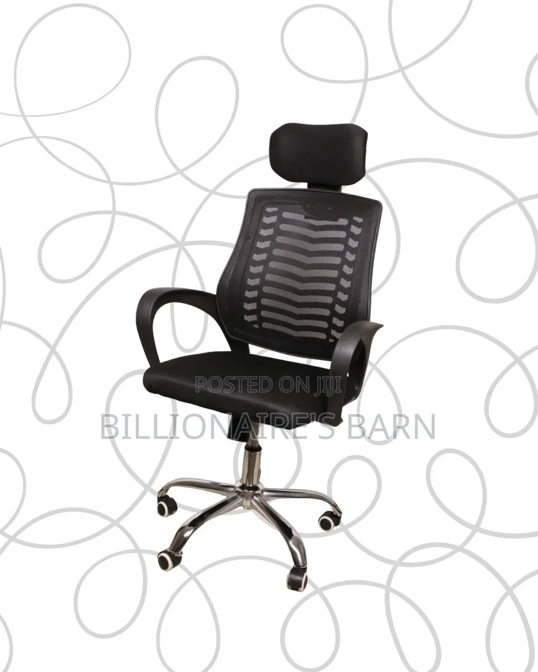 Orthopedic Secretarial Mesh Chair — Smooth-Rolling Mobility