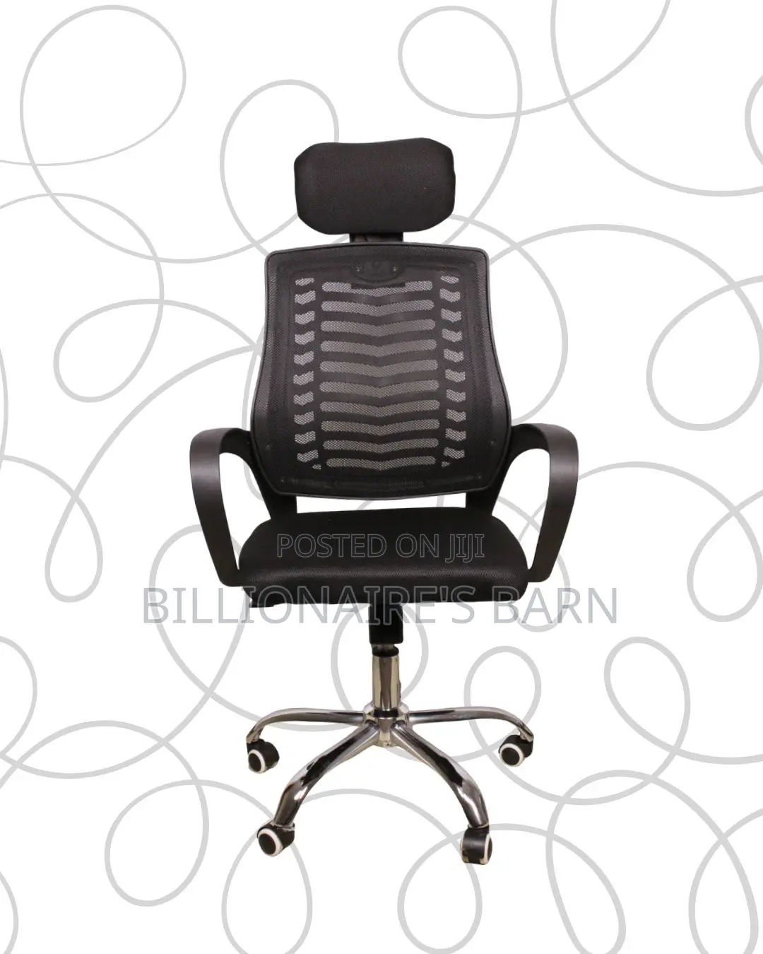 Orthopedic Secretarial Mesh Chair — Smooth-Rolling Mobility