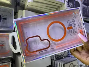 Encas Samsung Galaxy S24 Ultra Magsafe Orange Clear Case