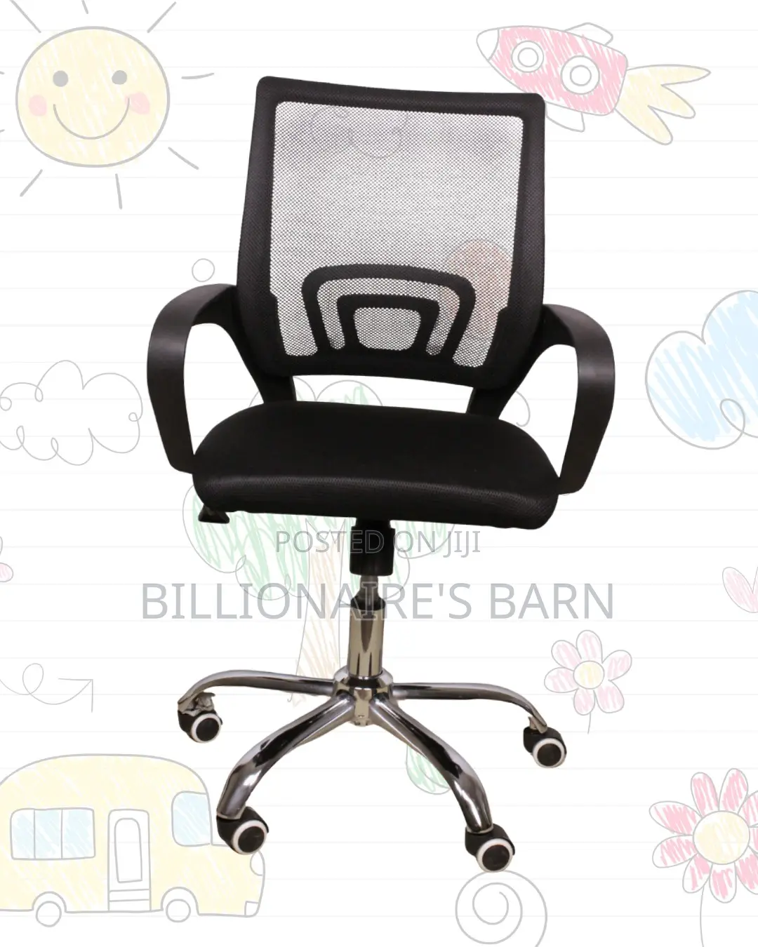 Secretarial Mesh Office Chair (Durable) — Limited Stock