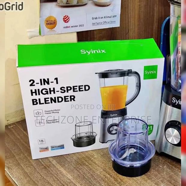 Syinix Power Blender 2-in-1 With 1.5l Silver With 700 Watts