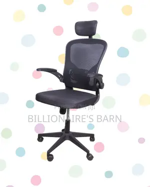 Space-Saving Grey Ergonomic Office Chair | Steel Frame