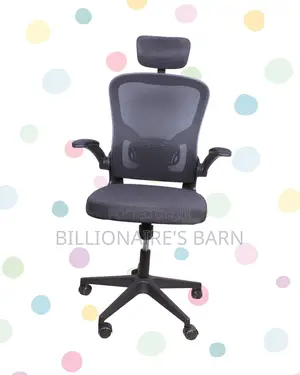 Space-Saving Grey Ergonomic Office Chair | Steel Frame