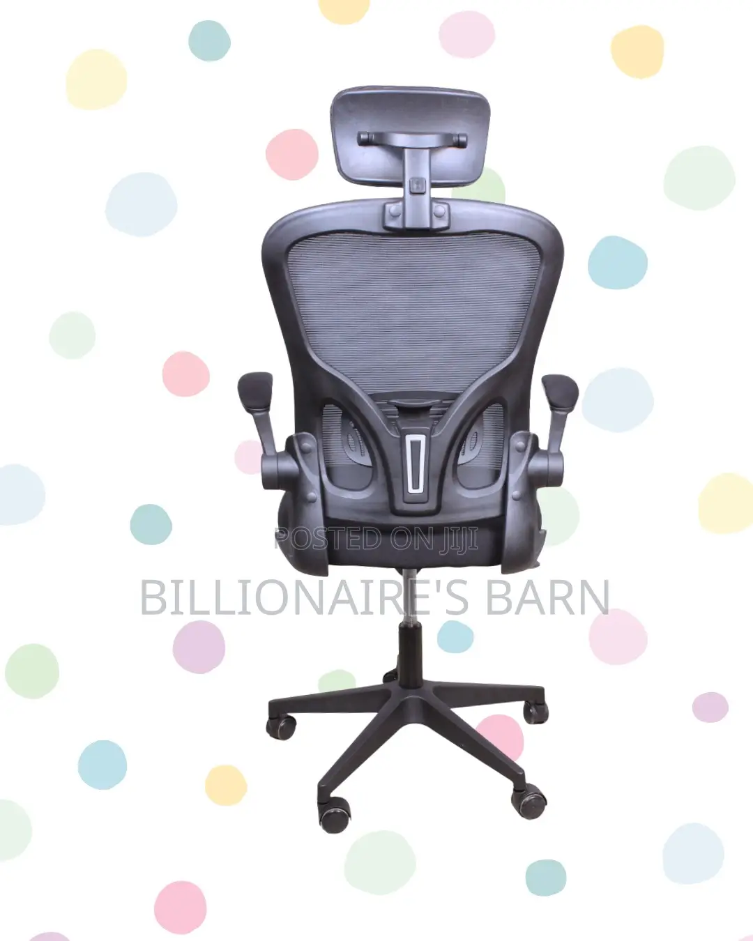 Space-Saving Grey Ergonomic Office Chair | Steel Frame