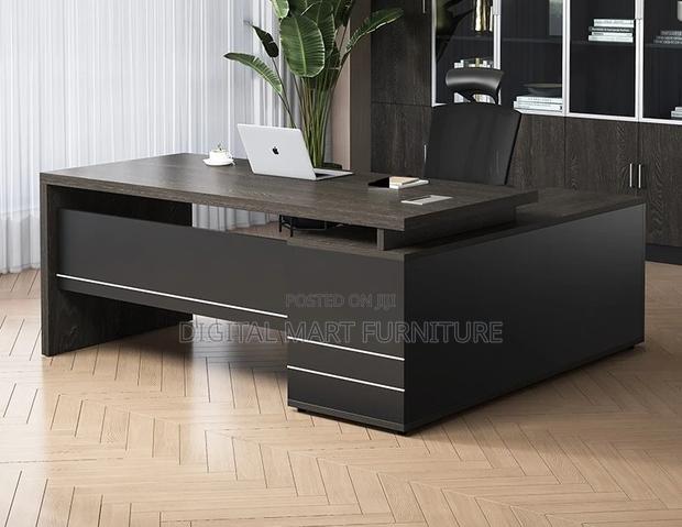 Office Desk: 1.4 Meter Brown Small Office Desk - thumbnail 4