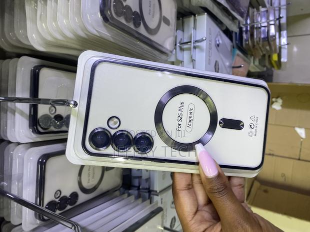 Anzee Clear Logo Electroplating Case for Samsung Galaxy S25 Plus 5g - main view