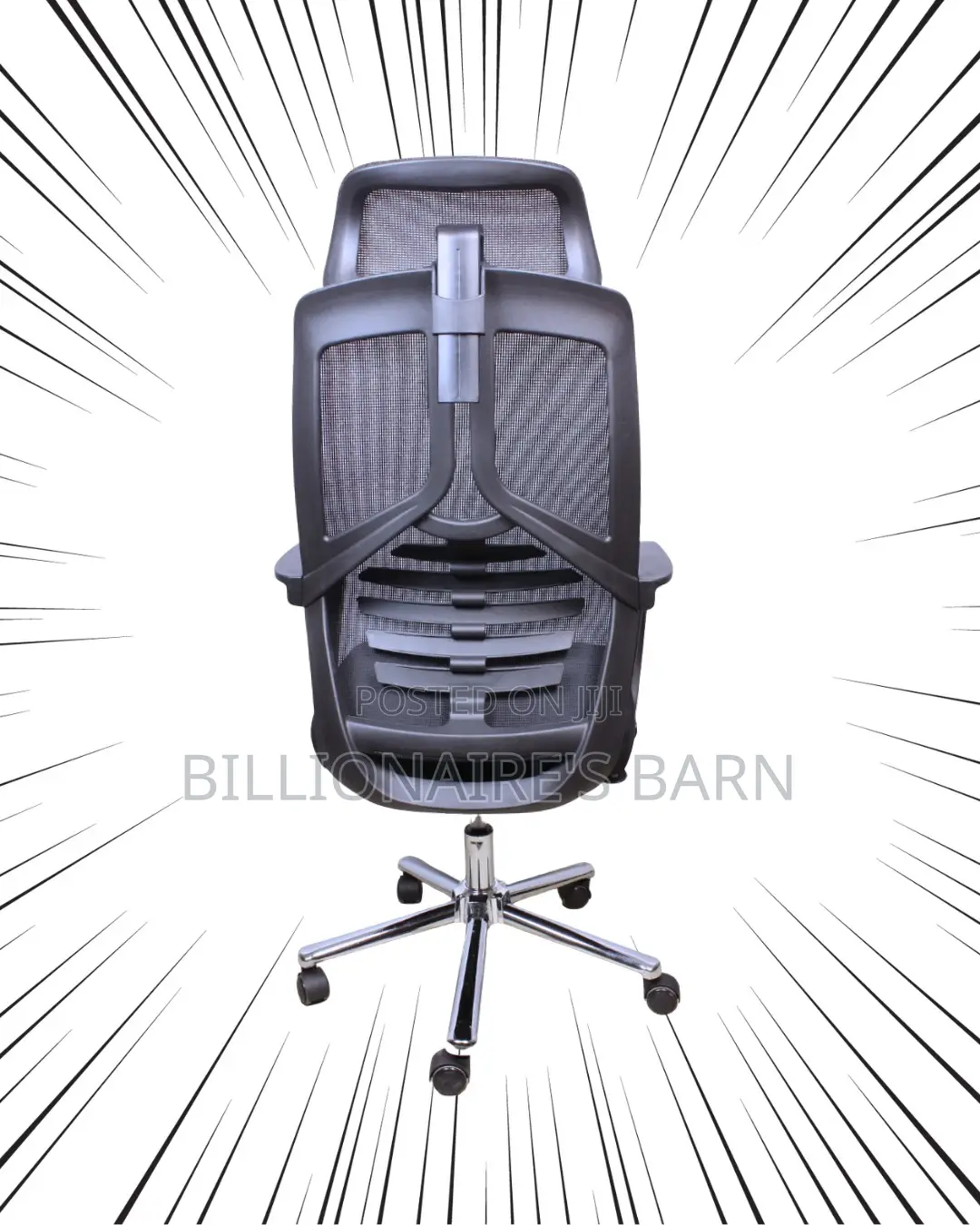 High Back Mesh Office Chair | Comfy Adjustable Height
