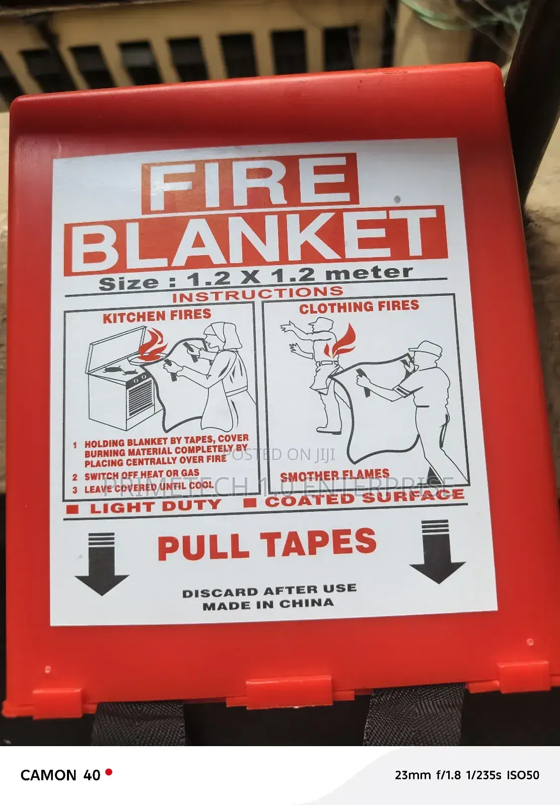 1.2m By 1.2 M Fire Blanket