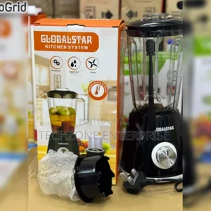 Globalstar 2 in 1 Blender With 1.5 Litres Jar - Black 