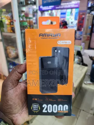 Amaya Apw-13 Power Bank 20000mah 22.5w Super Fast Charging 2 Line