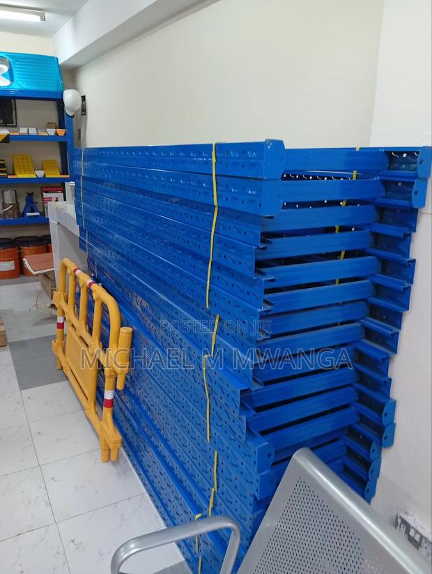 Storage Area Racking Shelves 4 Level Blue  - main view