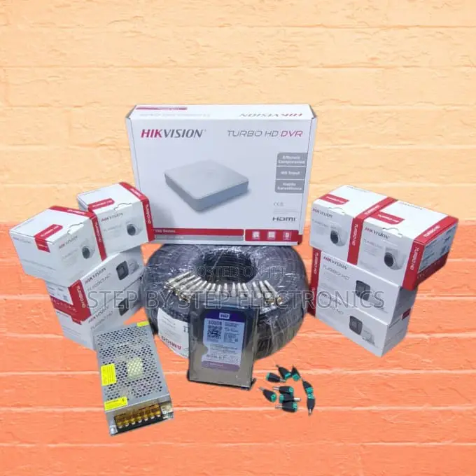 8 Hikvision CCTV Cameras 1080p Full Hd Waterproof Outdoor Security Kit