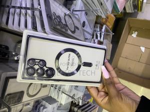 Leavo Magnetic Plated Case For Samsung Galaxy S22 Ultra Clear Case - thumbnail 2