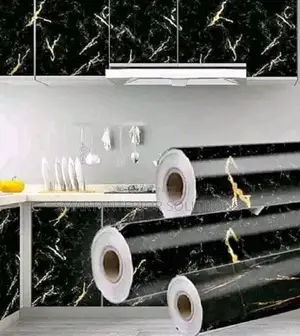 Black Marble Contact Paper
