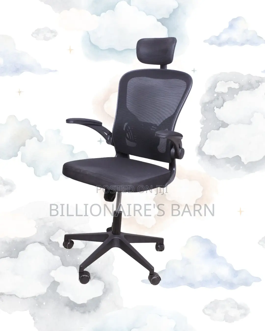 Grey Ergonomic Office Chair (Adjustable) — Hot Deal