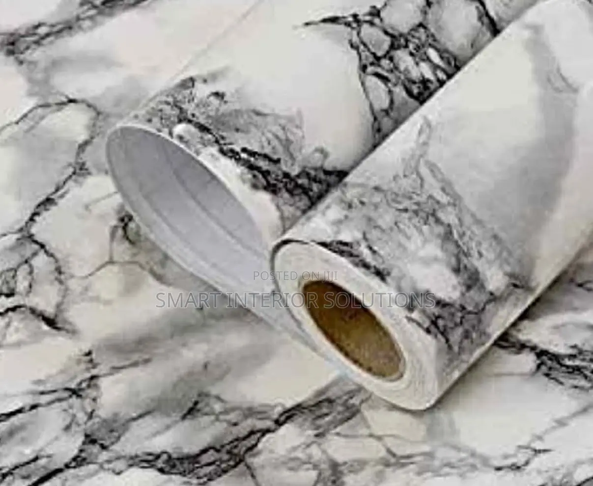 White Marble Contact Paper