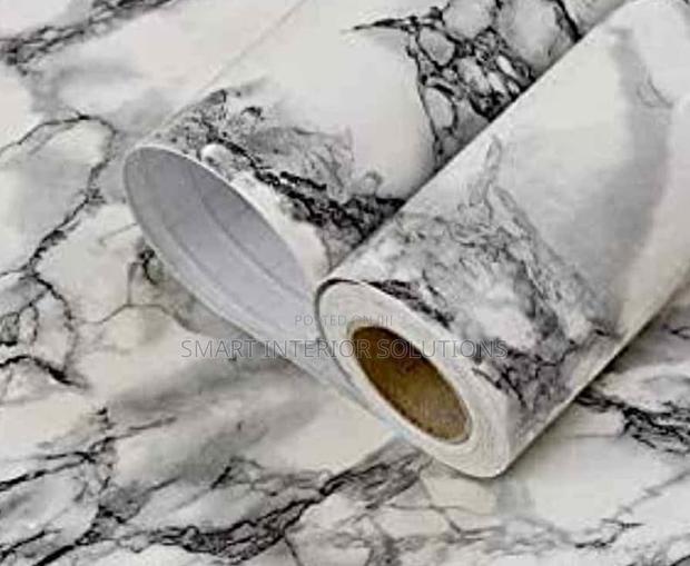 White Marble Contact Paper
