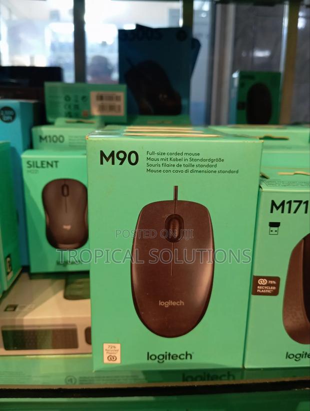 Logitech M90 Mouse Corded Mouse Black M90 - thumbnail 2