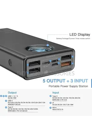 Baseus Amblight Power Bank 65w 30000mah-PPLG-A01