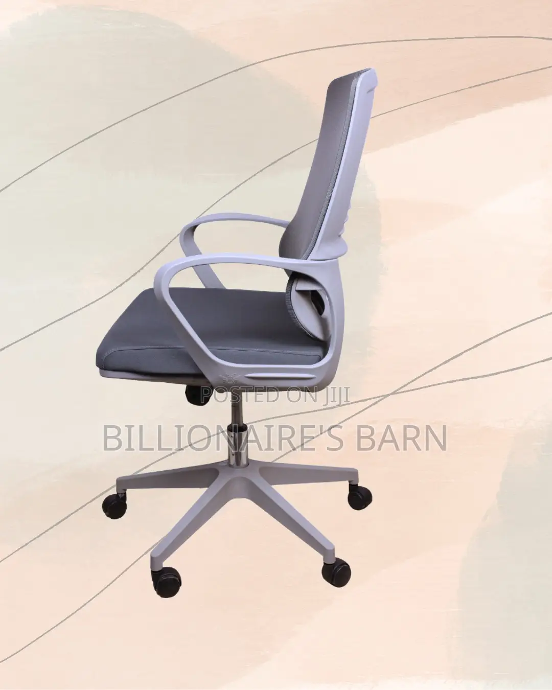 Grey Ergonomic Mesh Office Chair (Ergonomic) — Moving Fast