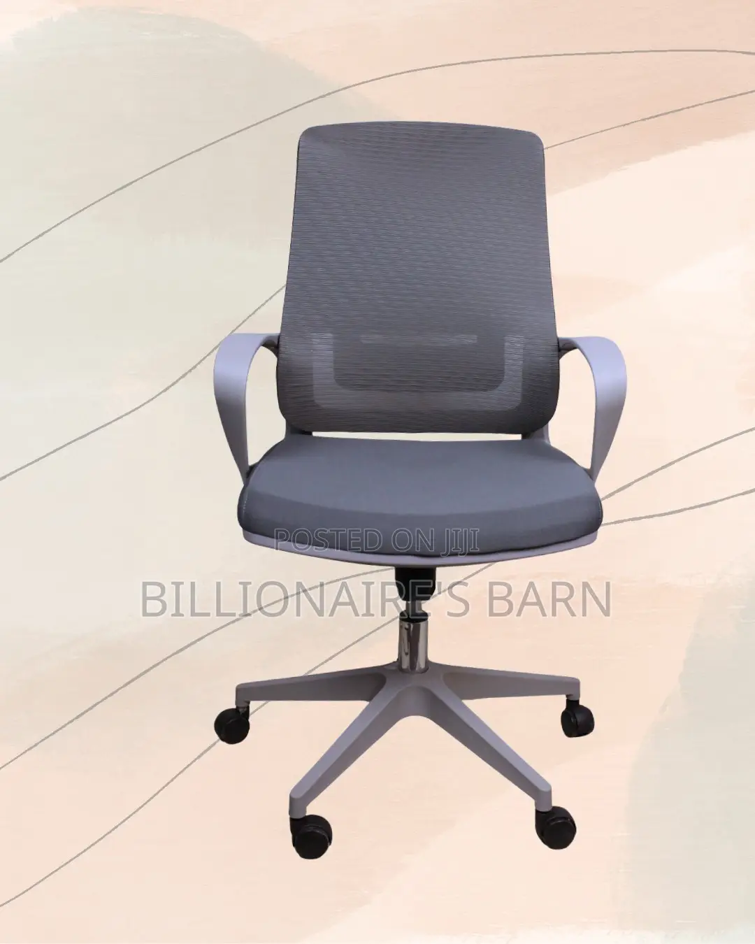 Grey Ergonomic Mesh Office Chair (Ergonomic) — Moving Fast