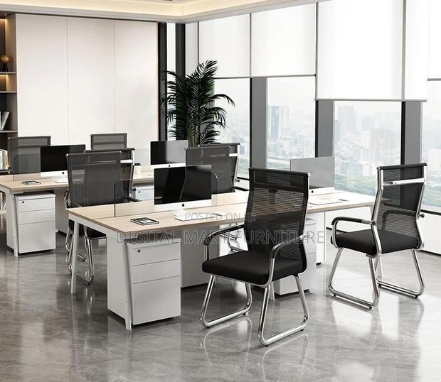 Office Chair: Fixed Mesh Guest Office Chair - thumbnail 2
