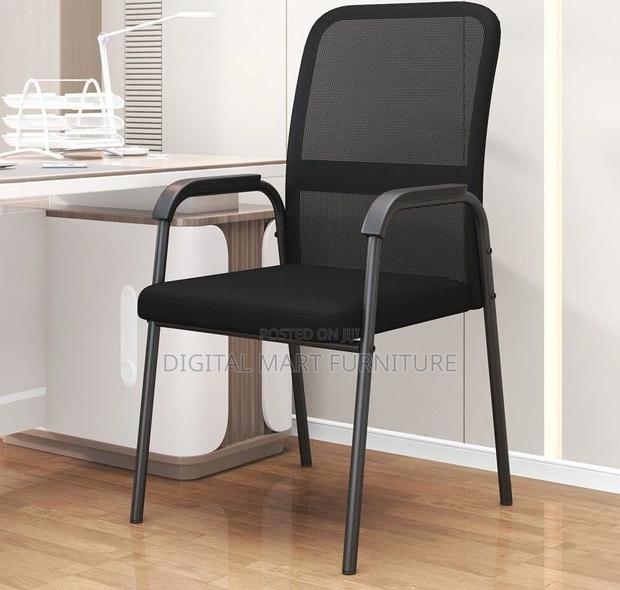 Office Chair: Fixed Mesh Guest Office Chair - thumbnail 3