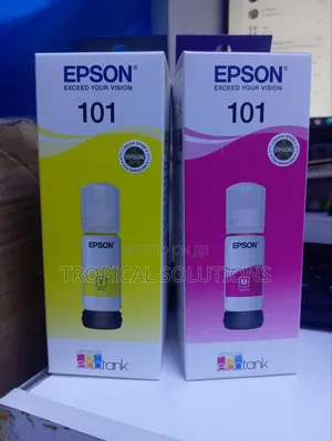 Epson 101 Ink Colour Magenta Cyan and Yellow Available