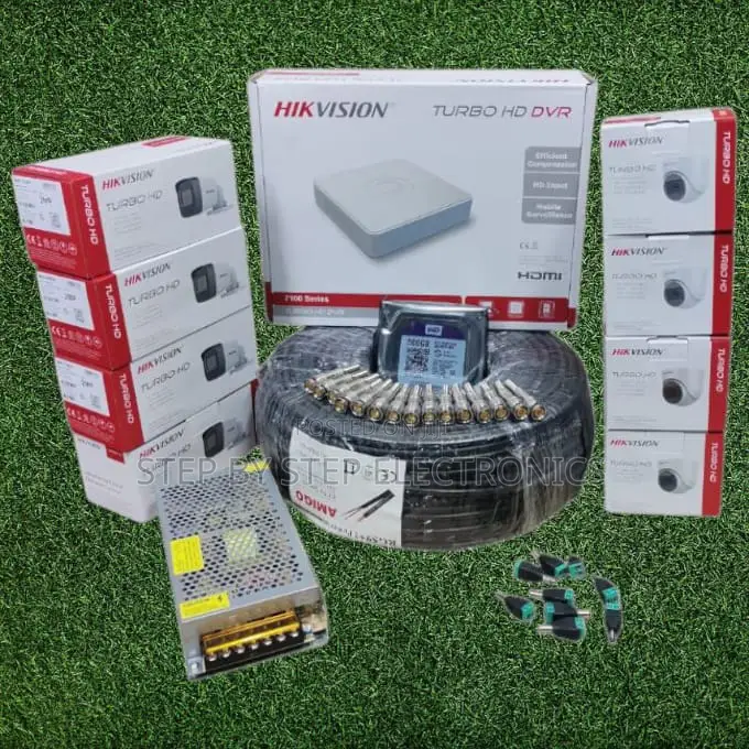 8 Cameras Hikvsion Indoor and Outdoor 1080p CCTV Cameras Security Kit