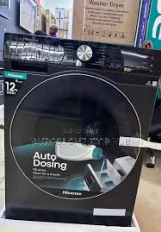 Hisense Full Automatic, Front Load 12kg/8kg Wash and Dry Machine - main view