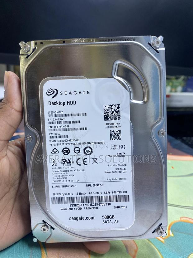 500 Gb Desktop Harddrive - main view