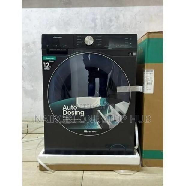 Hisense Full Automatic, Front Load 12kg/8kg Wash and Dry Machine - main view