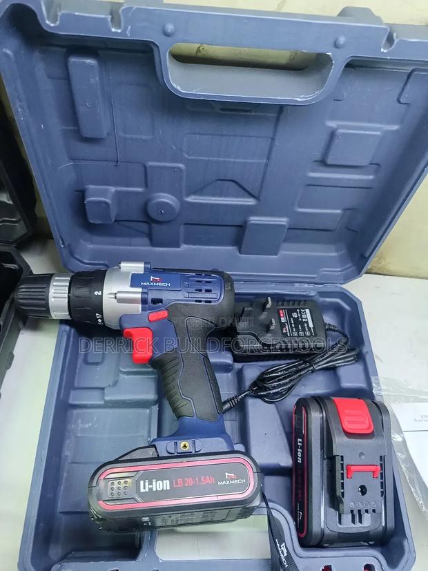 Maxmech 20v Cordless Drill With 2 Batteries - main view