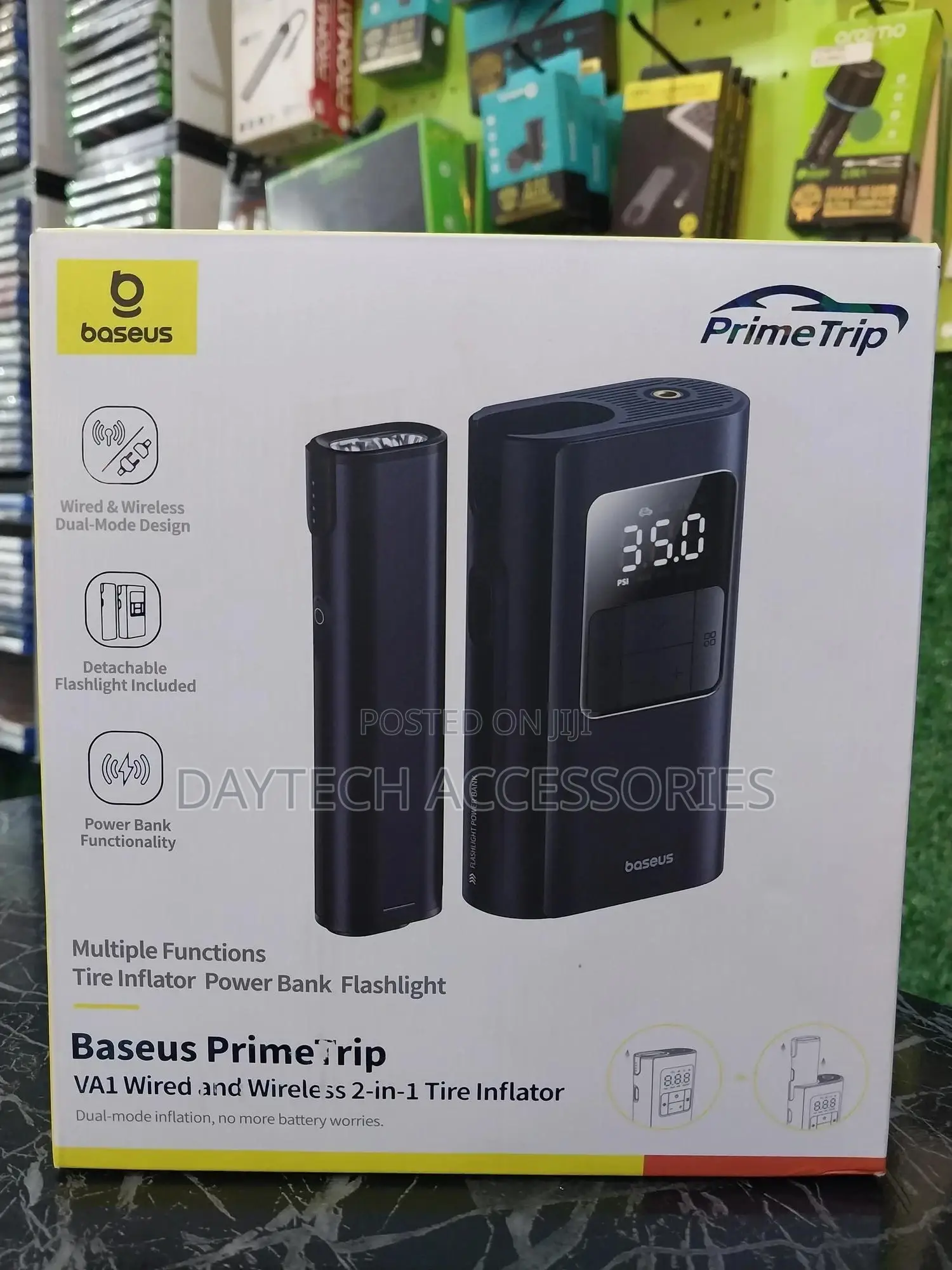 Baseus Primetrip Va1 2-in-1 Car Tire Inflator
