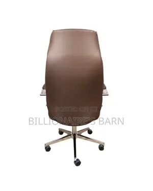 Brown Executive Leather Office Chair | Executive Nylon Castors