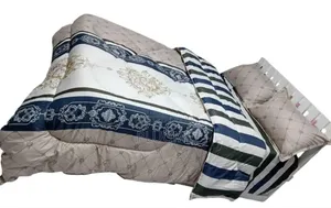 Binded Duvet. 1 Pc Duvet 1pc Bedsheet 2pcs Pillow Cases Size 5*66x66*7
