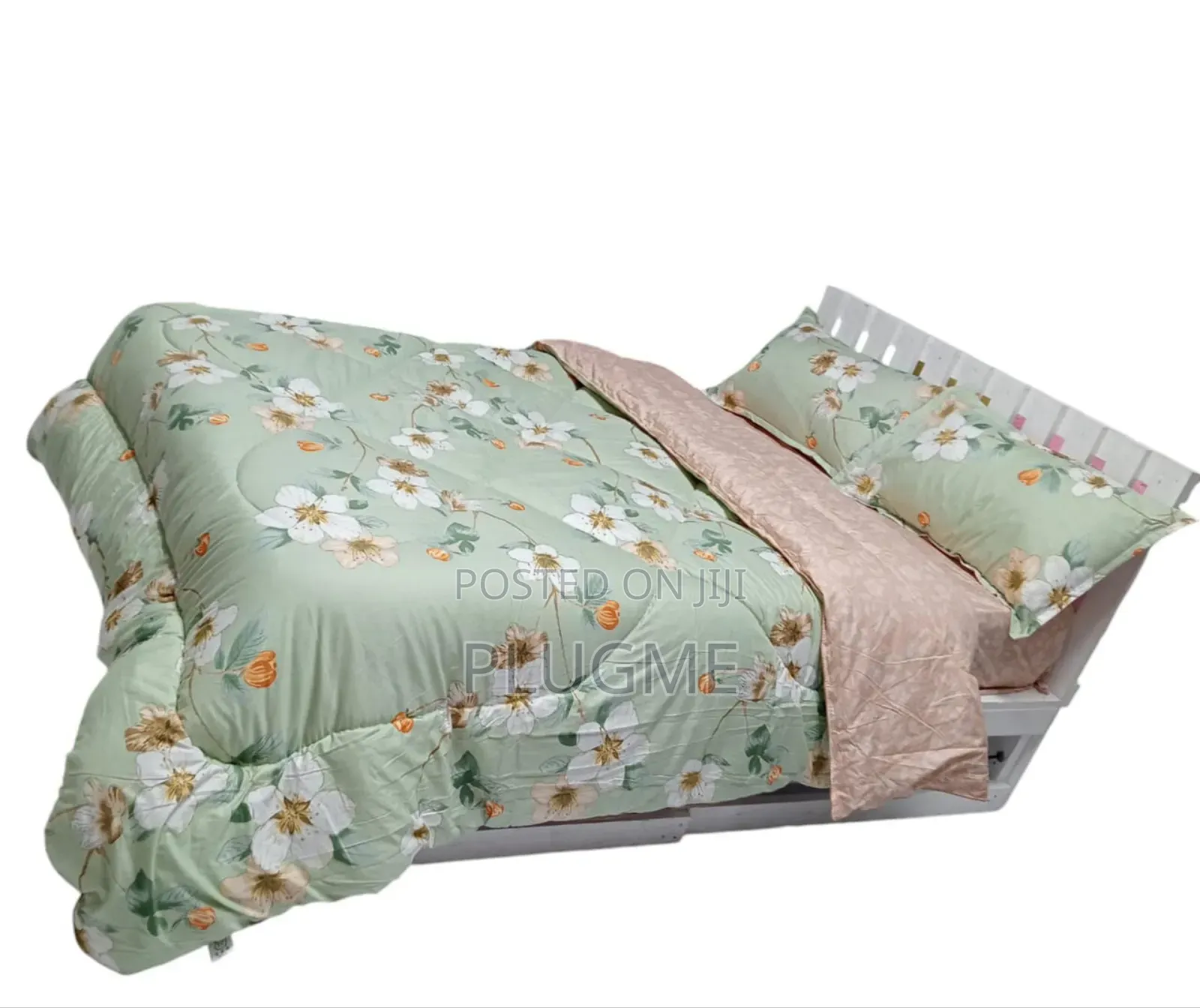 Binded Duvet. 1 Pc Duvet 1pc Bedsheet 2pcs Pillow Cases Size 5*66x66*7